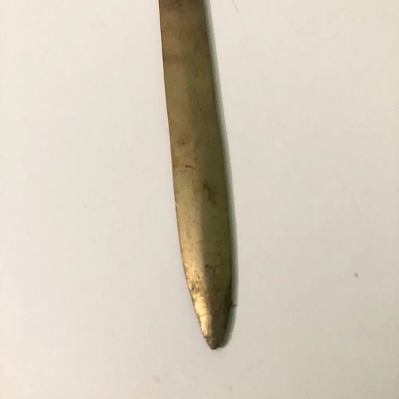 Vintage Brass Canadian Maple Leaf  Letter Opener 7.5 Inch Long - Picture 4 of 14